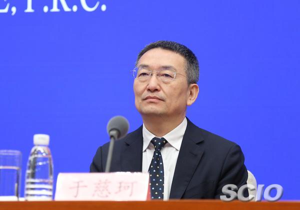 中宣部版权管理局局长于慈珂(张馨 摄) 来源:国新网