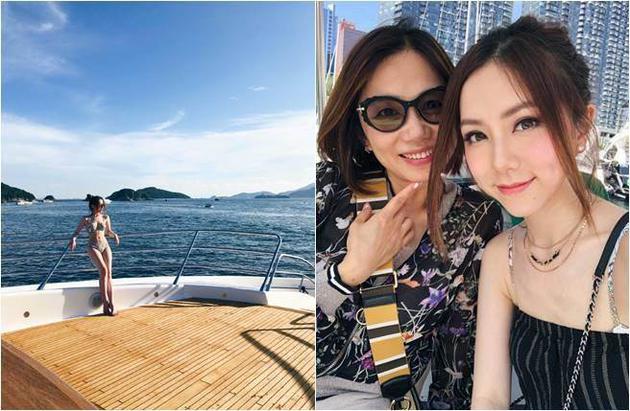 邓紫棋穿比基尼露蛮腰超撩人 妈妈逆龄气质佳(图)
