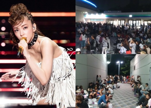 安室奈美惠在东京巨蛋举行演唱会，吸引不少圈中人捧场。