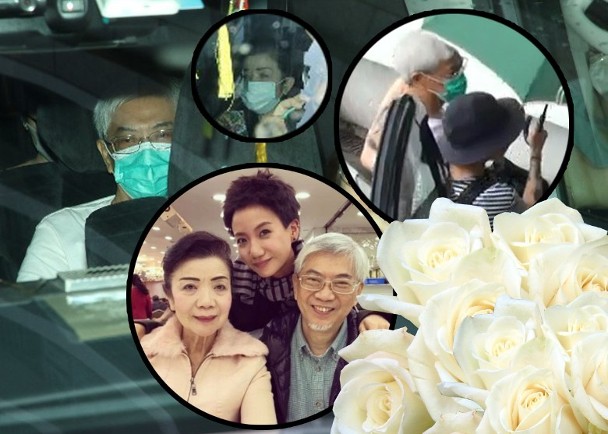 卢凯彤父母乘车离开神色哀伤