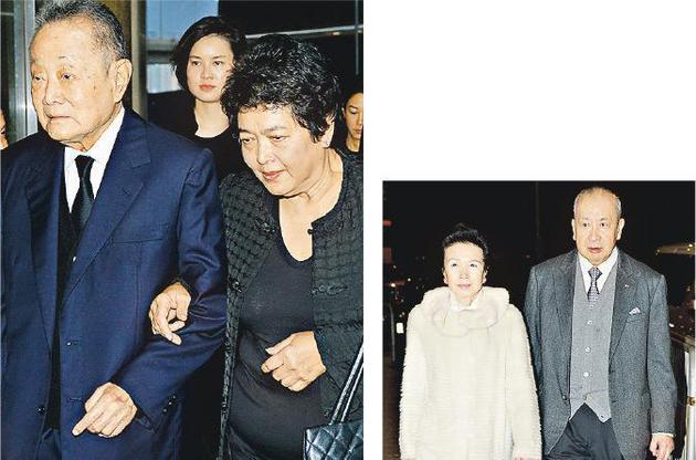 许世勋丧礼虽然低调,但家族显赫,不少商界名流前来致哀,包括李国宝夫妇(右图),以及近年很少露面的郭鹤年(左图)。