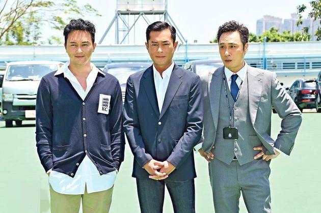 张智霖(左起)、古天乐与吴镇宇