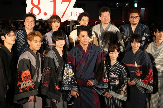 《銀魂2》完成披露試寫會現場