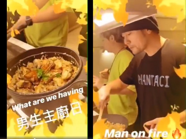 周杰倫親自採買下廚,被昆凌PO上網。