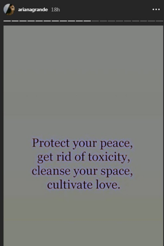 A妹发文：“守卫你的和平，摆脱毒害。清理你的空间，培养爱。”