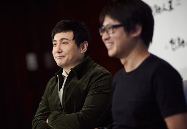 韓寒&沈騰接受新浪娛樂採訪(攝影:宮德輝)