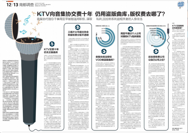 南方都市报调查报道见报版面