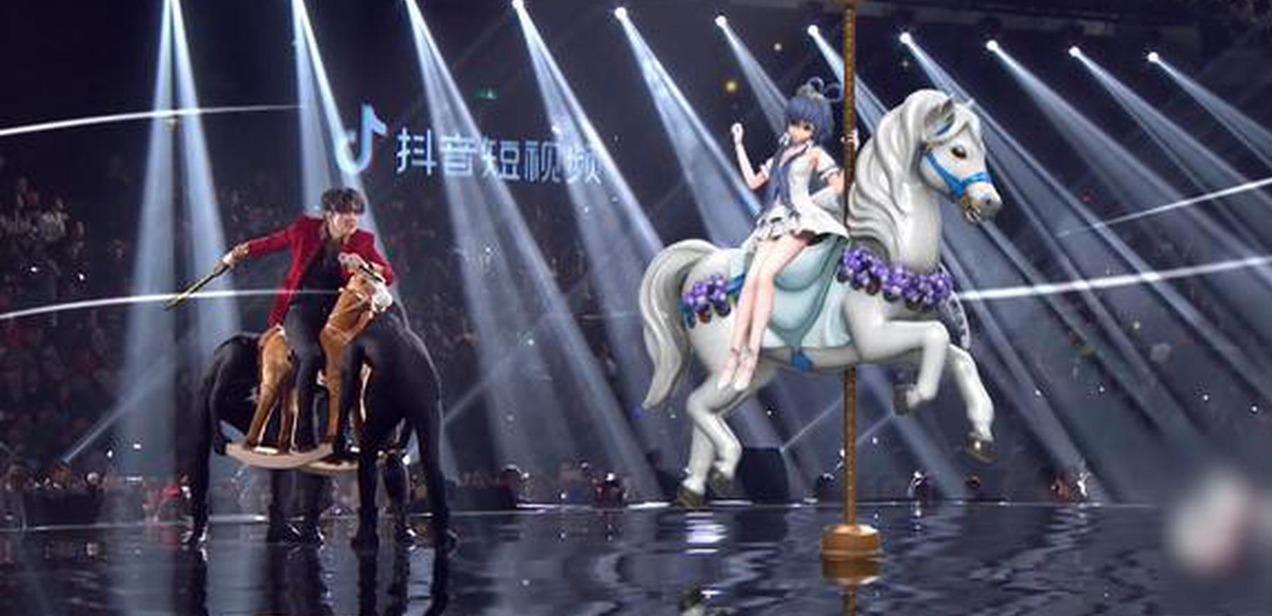 薛之谦和洛天依共同演绎ilem的原创作品《达拉崩吧》。