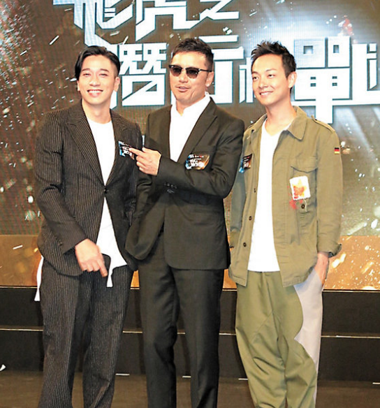 (左起)吴卓羲、苗侨伟和梁烈唯对于《飞虎》获得佳绩都是功不可没