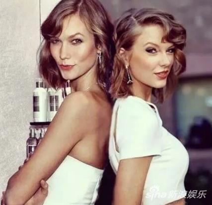 超模Karlie Kloss与霉霉Taylor Swift