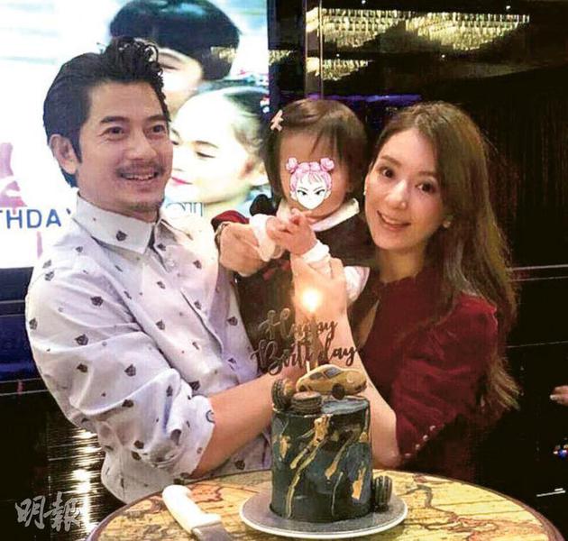 郭富城表示等女儿Chantelle(中)长大后,一定会带她做义工。