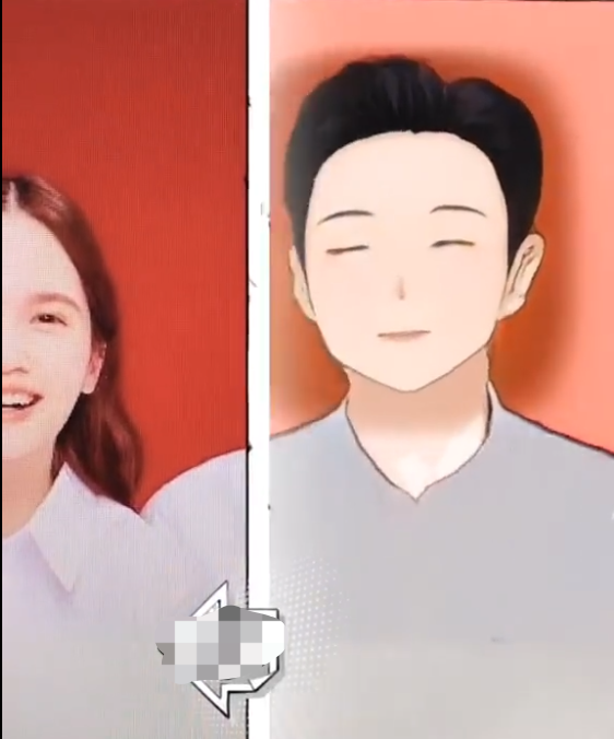 网友晒李荣浩使用特效后的视频