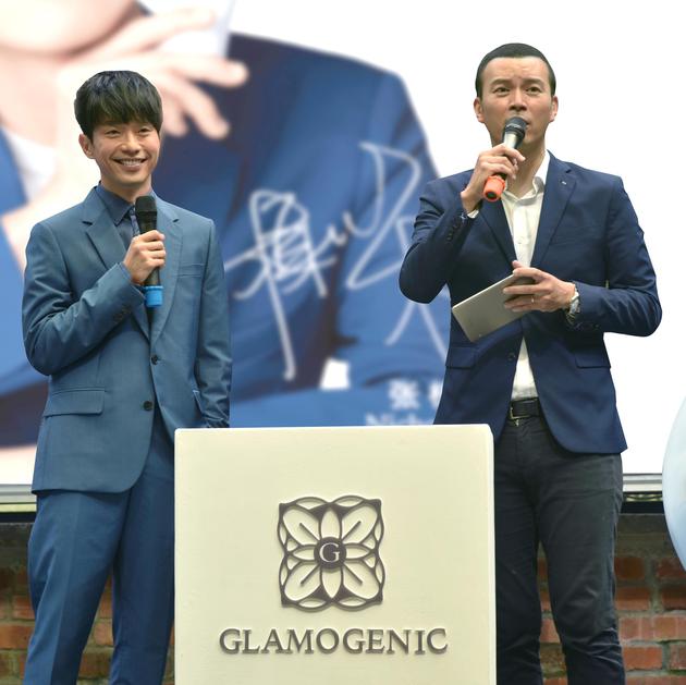 张栋梁代言保养品 素颜美女首推连俞涵