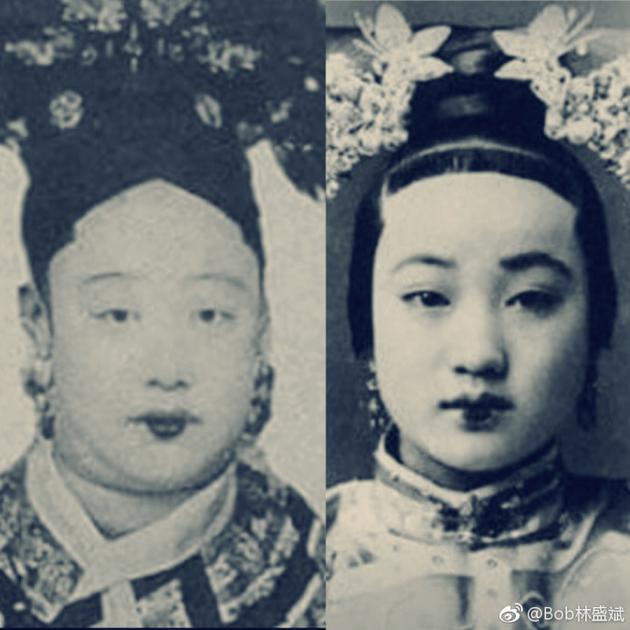 瑾妃(左)珍妃(右)