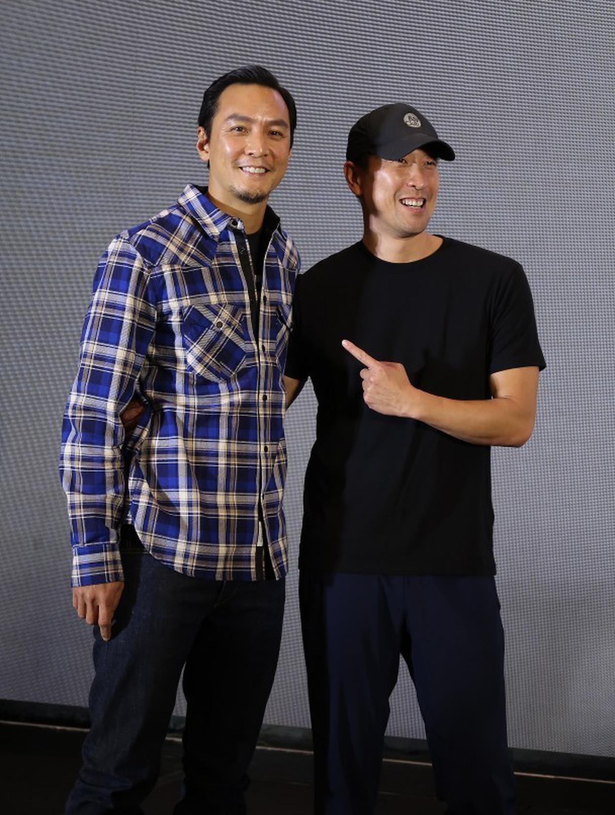 吴彦祖、王千源合影。