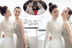 王丽坤水原希子玩互吻 红毯对视甜笑