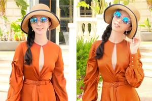 范冰冰红裙中空酥胸隐现 变妩媚美人鱼