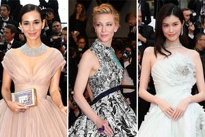 戛纳电影节马苏何穗同场争艳布兰切特