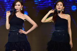 林志玲长发飘飘香肩外露少女感足