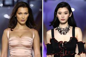 奚梦瑶花瓣短裙秀细腿 与贝拉同场斗艳