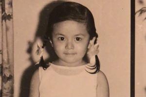 美人胚子！关之琳儿时旧照 小脸肉嘟嘟