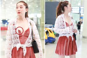 清纯性感结合体！蒋梦婕低胸不慎露bra