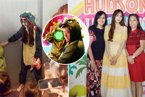 吴佩慈纪晓波穿恐龙衣为三胎儿子庆生