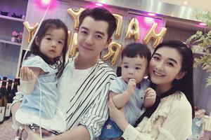 王栎鑫为老婆庆生 一家四口同框很幸福