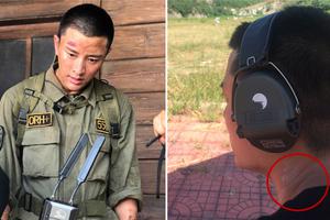 贾乃亮勤练射击 天太热防晒霜都花了