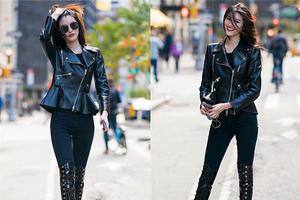 何穗现身维密试装 可甜可酷气场十足