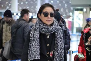 59岁倪萍狂瘦20斤 清早精神抖擞赶飞机