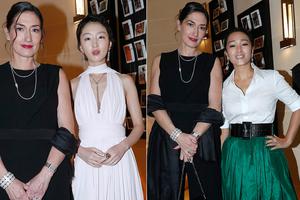 巩俐周冬雨巴黎亮相 一个霸气一个秀气