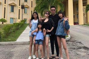 小S三个女儿纤细长腿超抢镜