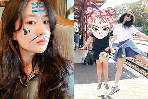 小可爱上线！刘亦菲晒出游美照活泼俏皮