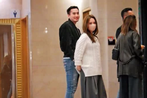 超甜！阿娇"孕妇装"与赖弘国甜蜜约会