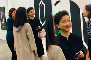 50岁杨澜看艺术展被偶遇知性优雅保养好