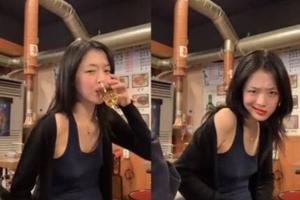 雪莉醉酒直播被问no bra原因直皱眉