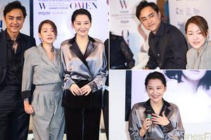 小S许晴明道戛纳出席活动短发清爽