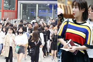 杨紫见王俊凯大型追星现场秒变表情包