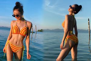 钟楚曦晒泳装大秀好身材 马甲线惹人羡