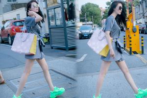 范冰冰街拍成品曝光 长腿纤细气场两米八