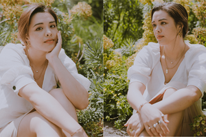 钟丽缇混血大女儿晒美照甜美文艺