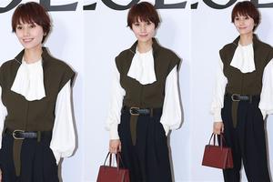 袁泉再现唐晶风穿搭工装时尚气质足