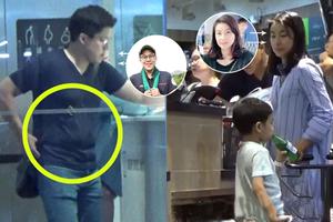 郭晶晶产三胎后带长子逛超市身形已恢复