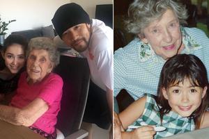 昆凌携周杰伦为奶奶庆90大寿 童年照曝光
