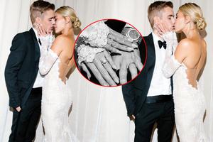 比伯晒与海莉婚纱照 女方捧脸拥吻恩爱满分