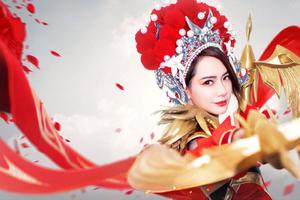 戚薇cos虞姬造型李承铉直呼回家也要穿