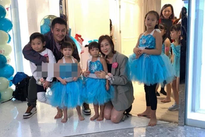 陈浩民一家六口同框 蒋丽莎称愿为男孩拼五胎