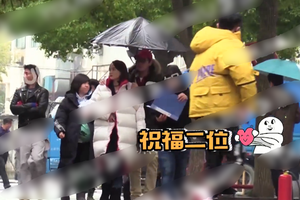 陈乔恩拍戏艾伦片场探班 获男友搂肩膀小鸟依人