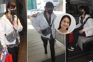 黄心颖回港后露面身材消瘦黑眼圈明显